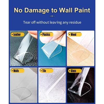 Double Sided Sticky Dots Removable Round Putty Clear Double Sided Tape for Crafts No Trace Sticky Tack Water-Repellent Adhesive