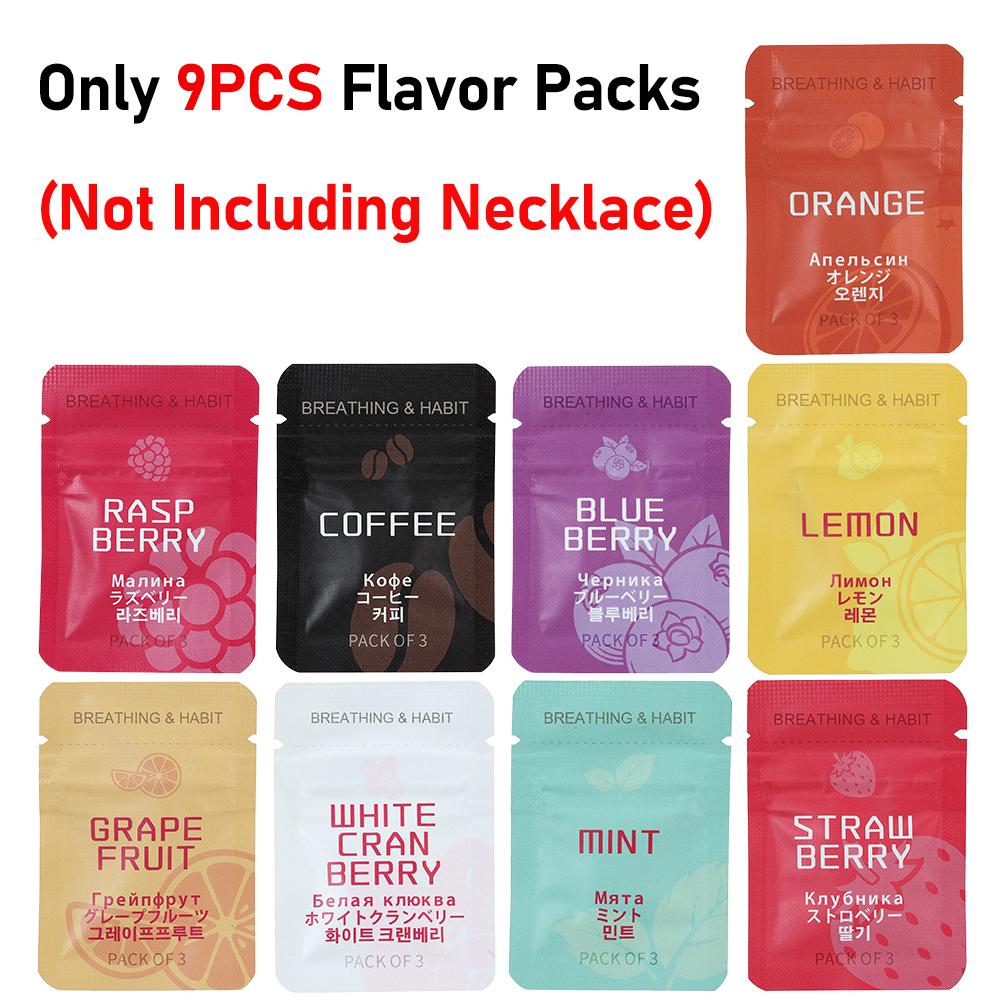 Anxiety Breathing Necklace with Resistance, Flavoured Air Wooden Breathlace, Filter Natural Essential Necklace Pendant