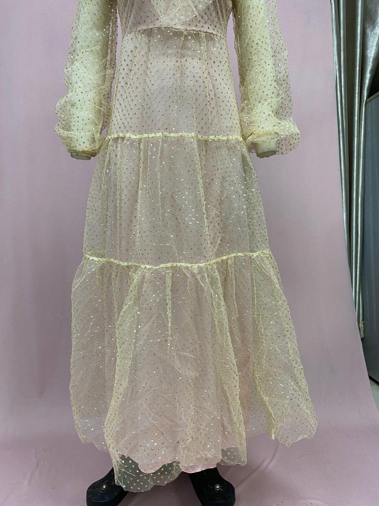 Rochie de seară pentru femei europene și americane, primăvară/vară 2025, sexy, cu decolteu în V, cu accente aurii, cu mânecă lungă