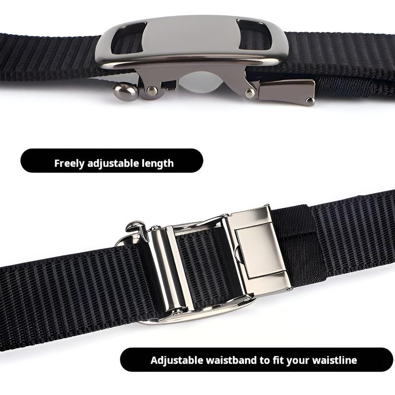 Business men's tactical belt nylon belt elastic iron buckle trouser belt pilot canvas tactical belt With Pants Jeans ForMenWomen