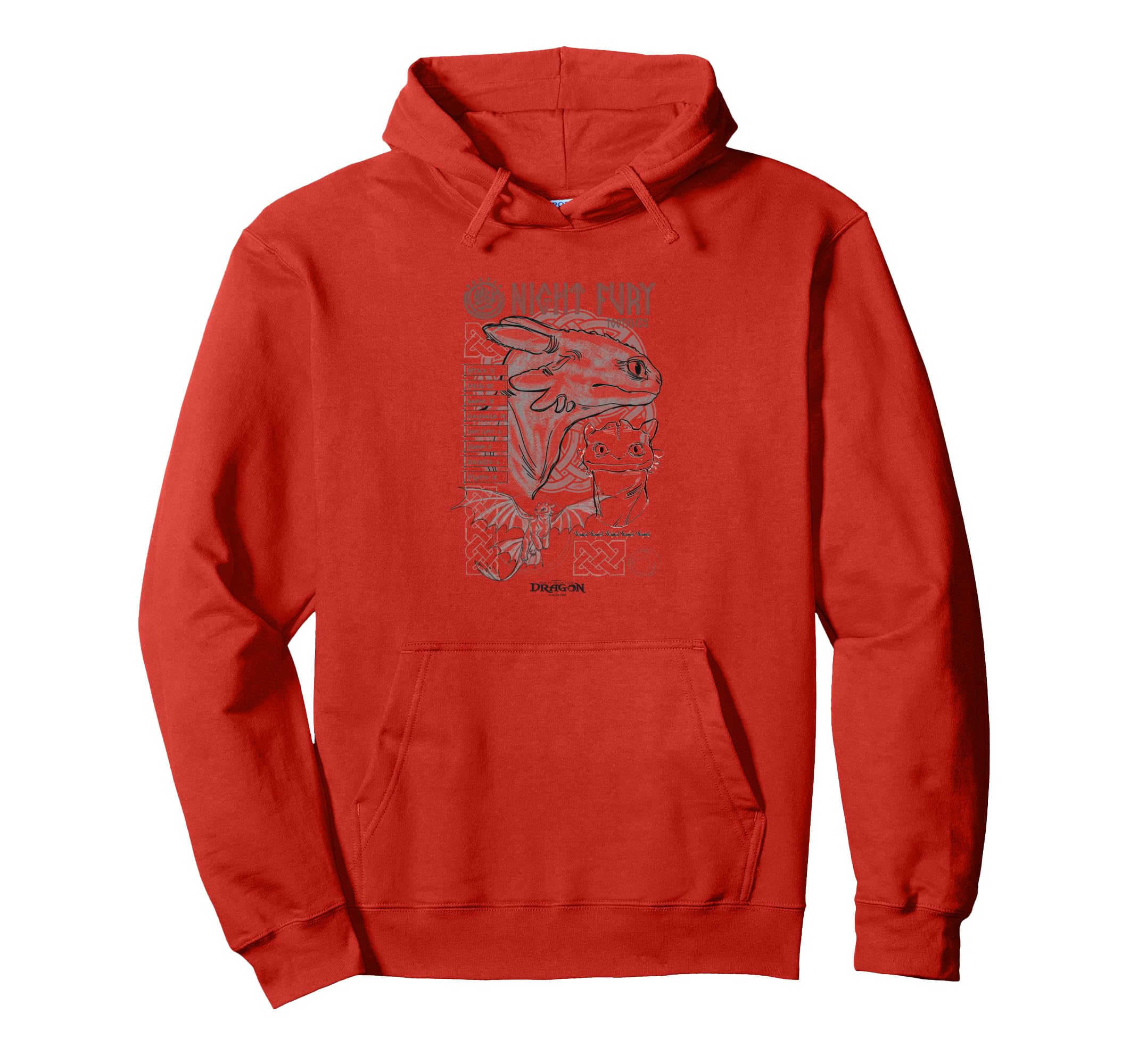 

DreamWorks How to Train Your Dragon Night Fury Sketch Toothless Hoodie