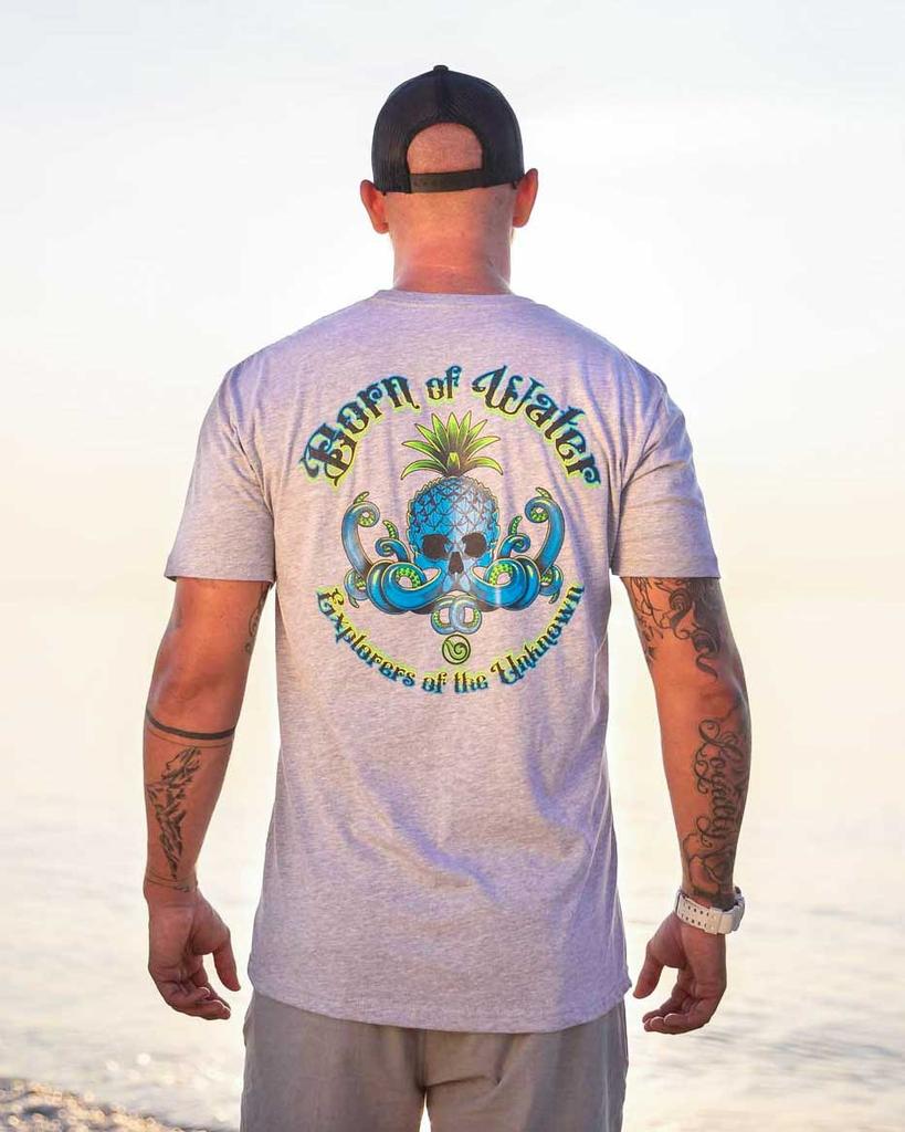 Pineapple Octopus Skull Scuba Diving TShirt Freediving Highend Luxury Unisex Style Both of Unisex and Unisex