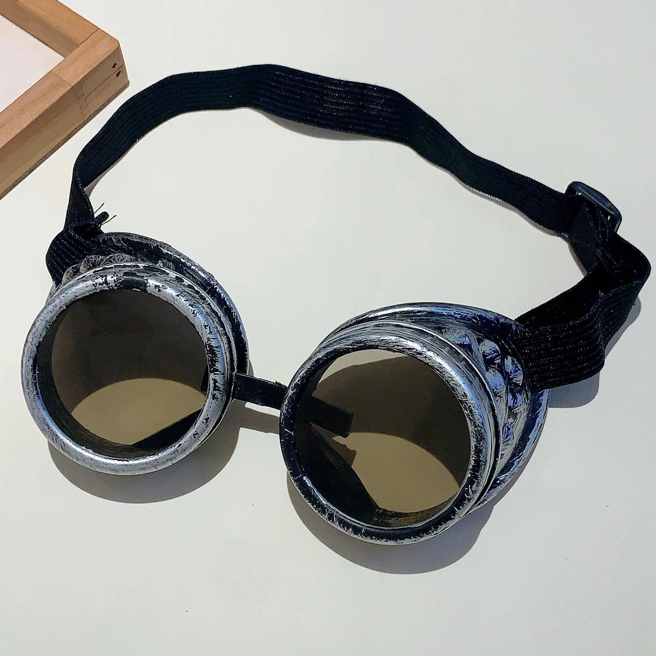 

KAMMPT Ретро Панк Стиль Паровые Очки для Детей Хэллоуин Декор Вечеринка Подарки Очки Стильный Дизайн Косплей Детские Солнцезащитные Очки without case