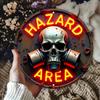 Vintage Metal Tin Sign Wall Decor Retro Neon Skull Hazard Warning Art