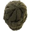 LOGOS Knit Cap with Solid Cable Khaki Brim, Knit,