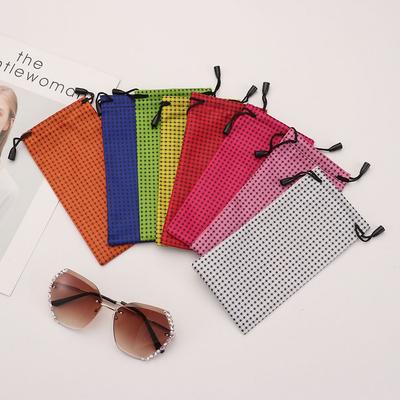 Acessórios Óculos Pouch à Prova de Poeira para Óculos Sacos de Pano para Óculos Bolsa para Óculos de Sol Bolsas com Cordão