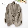 Formal Women Blazer Solid Color Long Sleeve Anti-wrinkle Lapel Commute Cardigan Business OL Style Ladies Suit Coat Female Clothes