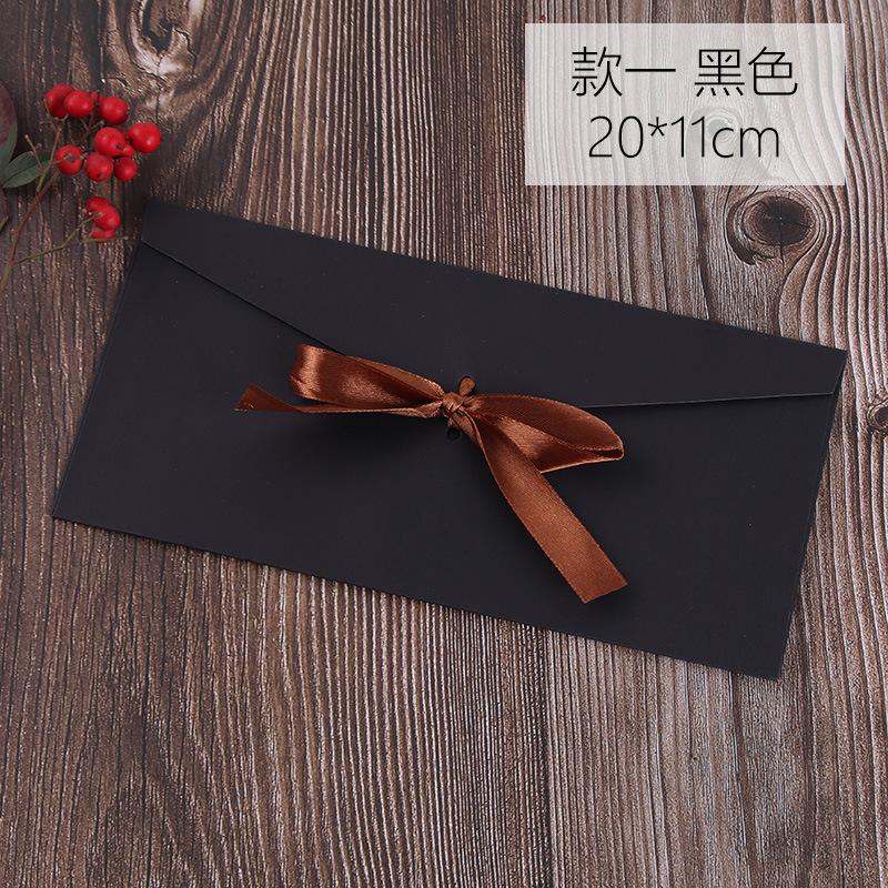 5pcs Colorful Ribbons Envelopes Kawaii Bowknot Letter Pads Cover Wedding Party Invitation Cards Envelopes School Office Supplies