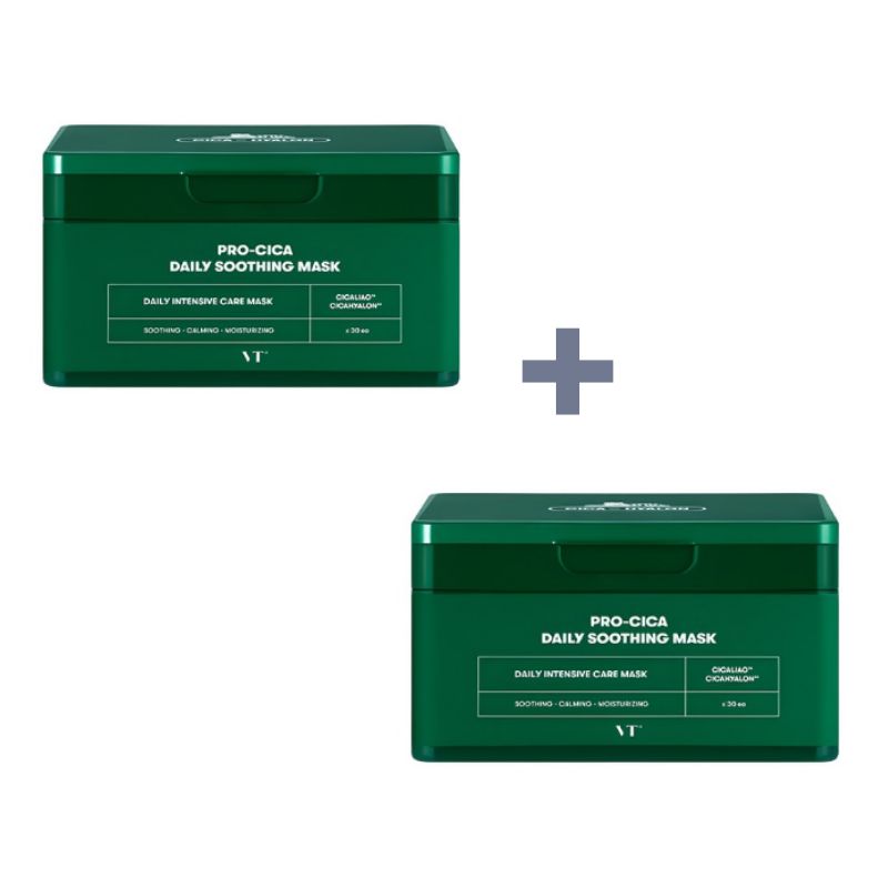 

VT Pro Cica Daily Soothing Mask – 30 Sheets × 2 Packs