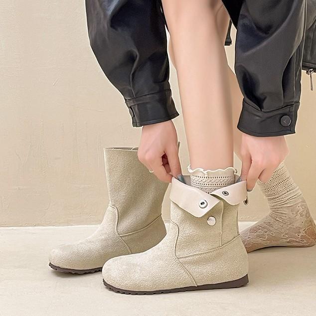 2025 autumn and winter new retro two-wear short boots fashionable western cowboy boots thin women's single boots fashion boots