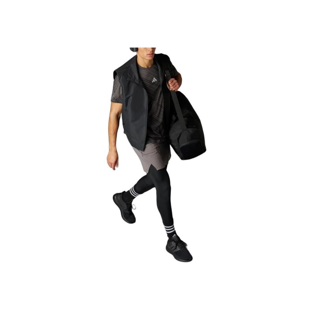 Adidas Heat.Rdy Logo Print Pullover Professional Training Breathable Workout Short Sleeve T-Shirt Men Tops Grey IL7136