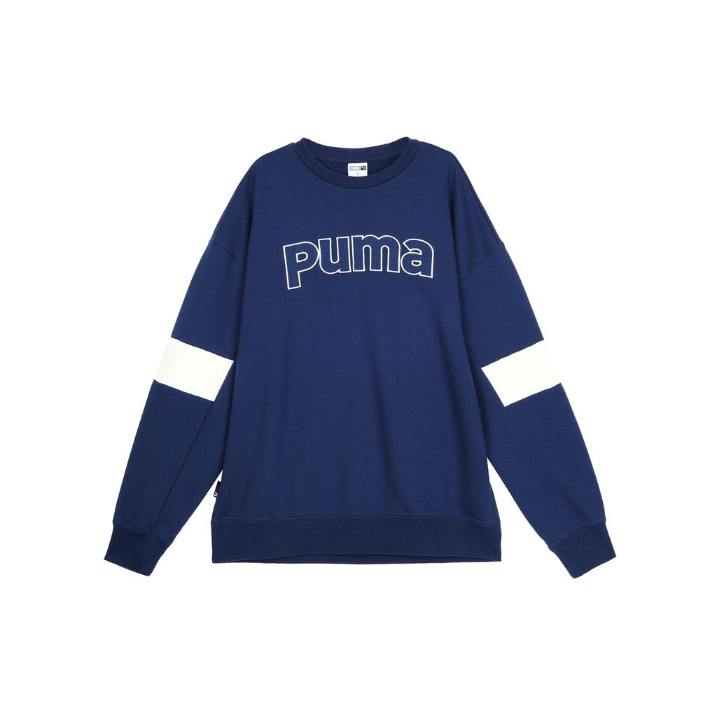 Puma Letter Print Sports Casual Pullover Sweatshirt Men sweatshirt Blue 623427-15