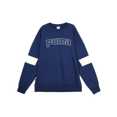 Puma Letter Print Sports Casual Pullover Sweatshirt Men Sweatshirt Blue 623427-15