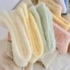 Super Soft Socks Mink Fleece for Women Ins Solid Winter Warm Thicken Coral Plush Socks Thermal Snow Home Sleep Floor Kawaii Sock
