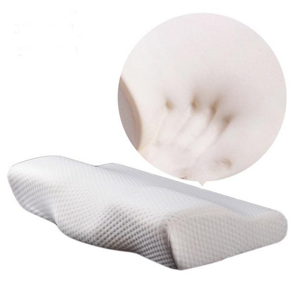 Cuscino in memory foam a lento rimbalzo, cuscino cervicale sagomato, anti russare, cuscini per chi dorme di lato, con federa lavabile per il dolore al collo