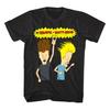 Beavis et Butthead déchaînés avec des guitares à air Hommes';T-shirt Musique Heavy Metal - T-shirt Graphique d'Été en Coton pour Homme