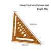 7-inch Aluminum Alloy Precision Triangle Ruler - Metric & Imperial Woodworking Measuring Tool