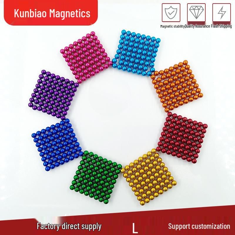 

Красочный набор из 216 бакиболов диаметром 5 мм - Сильные магнитные сферы и 3 мм волшебный магнитный конструктор Nickel Coated 3mm