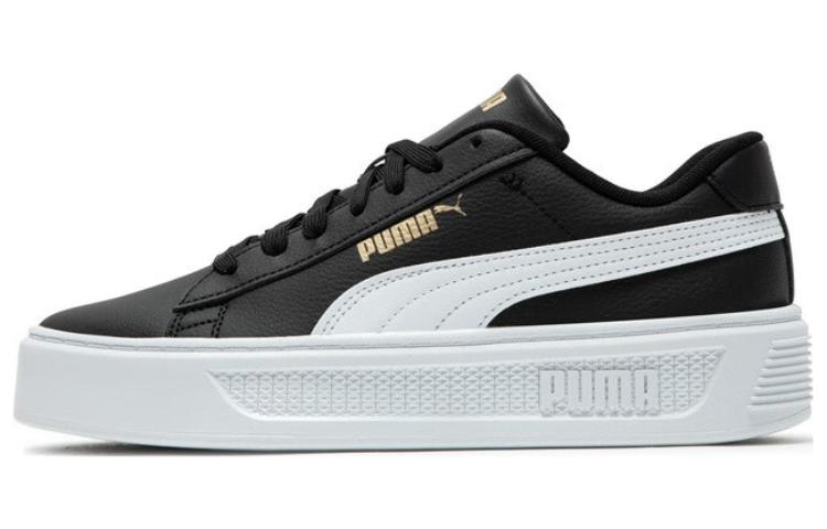 PUMA Smash Platform V3 Sneakers  Black White  Women s 390758-02 35.5