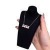 Design Balance Bar Pearl Pull-Up Necklace Women'S Simple Niche Fashion Personality Versatile Neck Chain Sweater Chain