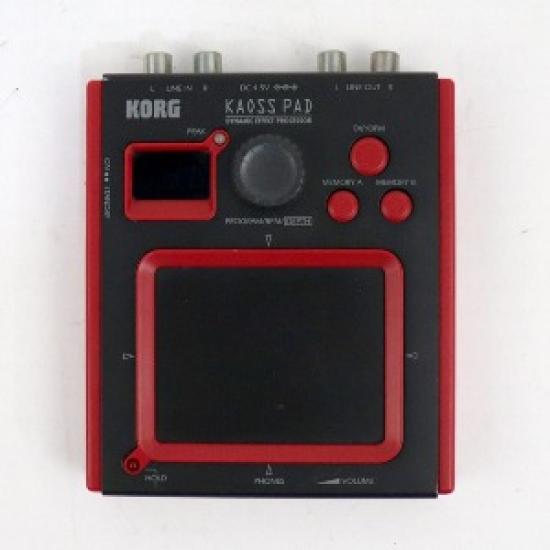 Used KORG KAOSS PAD mini-KP Dynamic Effects Processor | Touchpad FX Controller | Compact DJ Tool | Black Red