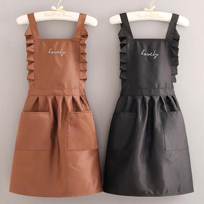 2024 Koreanischer Stil Atmungsaktive Damen-Küchenschürze - Fleckenabweisend, Verschleißfest, Modisches Design