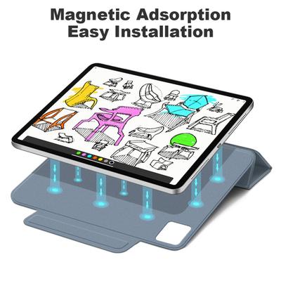 Für iPad Air 13 (2025)/(2024) Hülle Magnetverschluss Ständer Folio PU-Leder Tablet-Hülle Auto Wake/Sleep