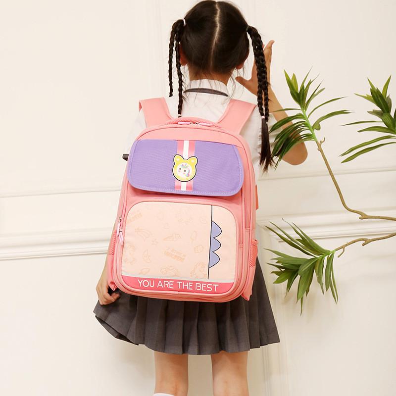 Stylish And Spacious Kids Backpack For Elementary Students In Grades 5 To 6 With Cartoon Patterns And Comfortable Design