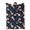 Cartoon Axolotl Blanket Kawaii Ocean Animal Throw Blankets for All Season Seaweed Aquarium Soft Flannel Sofa Blanket for Kids