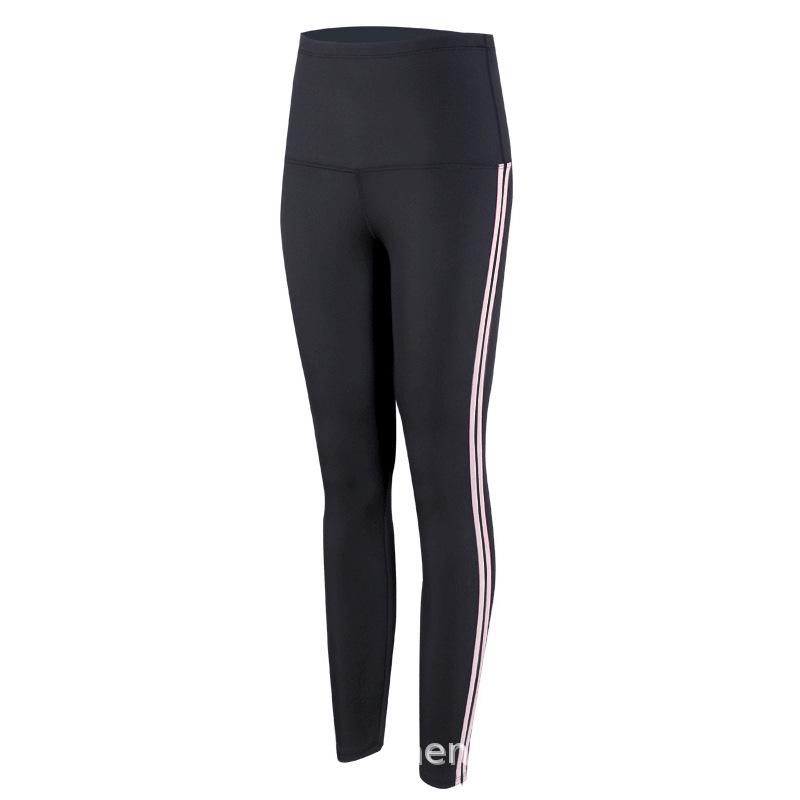 Damskie wyszczuplające szybkoschnące spodnie fitness z mankietami na kostkach