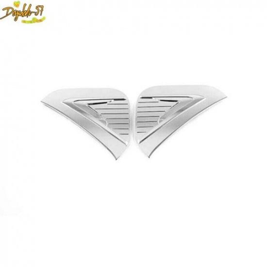 Fit For Toyota bZ4X -2024 Chrome 2PCS Side Charging Plug Port Cover Trim