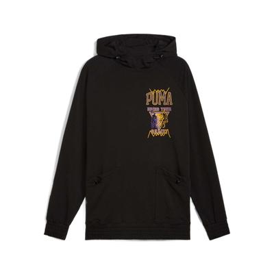 Puma Warm And Comfortable Hooded Raglan Long Sleeve Sweatshirt Men Sweatshirt Black 685445-01