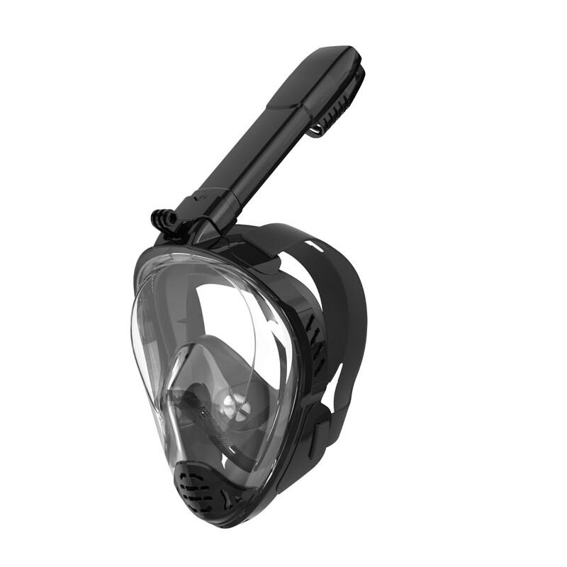 Puliant Liquid Silicone Full Face Dry Snorkel Mask