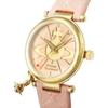 Vivienne Westwood Orb II Watch, Pink Dial, Calfskin Leather, VV006PKPK, Women's