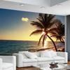 Beach Sunset 3d Photo Wallpaper Coconut Palm Seaside Landscape Wall Mural Restaurant Cafe Home Decor Wall Papers