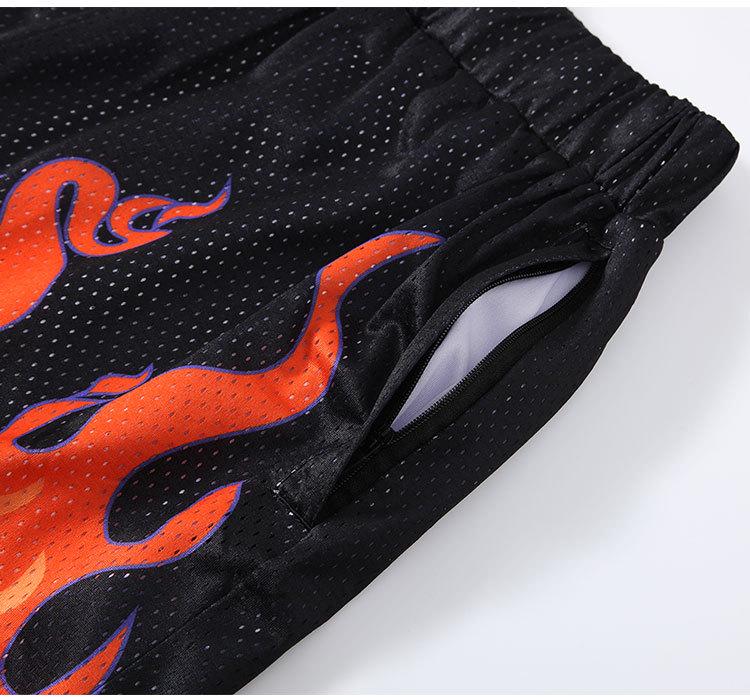 Men's Breathable Mesh Basketball Shorts - Trendy and Comfortable for Summer Training