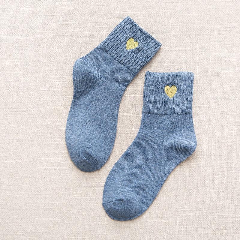 20 Spring And Summer Thin Cass Socks, Women'S Japanese Vertical Striped Glass Silk Medium Tube Socks, Fashionable Color Matching Women'S Socks