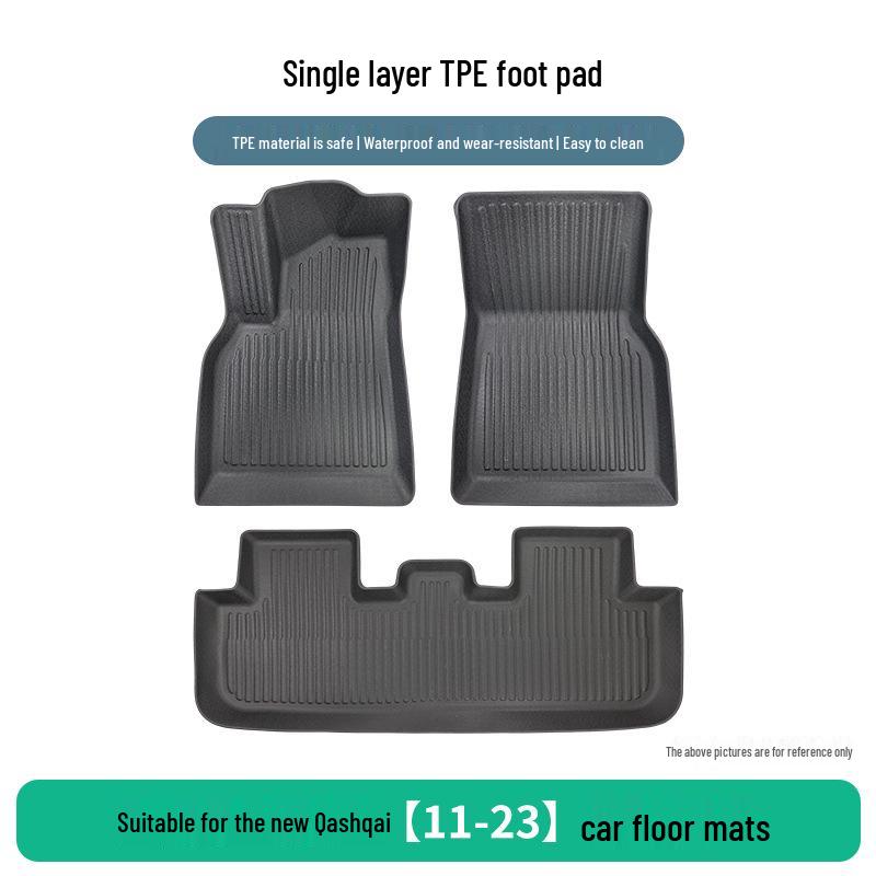 Nissan New Qashqai 11-23 TPE Floor Mats: Durable, Wear & Dirt-Resistant