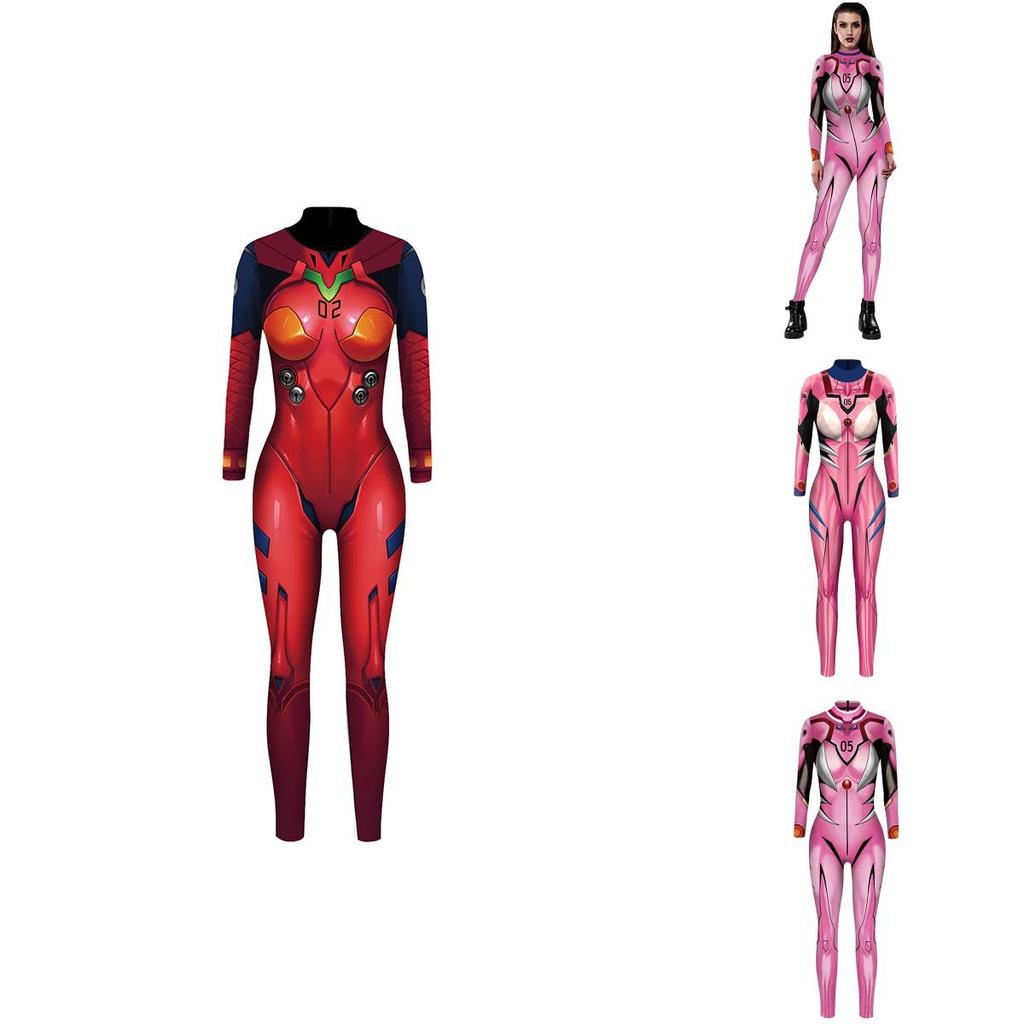 Premium Quality Eva Neon Genesis Evangelion Asuka Langley Bodysuit For Anime Fans And Cosplay Enthusiasts