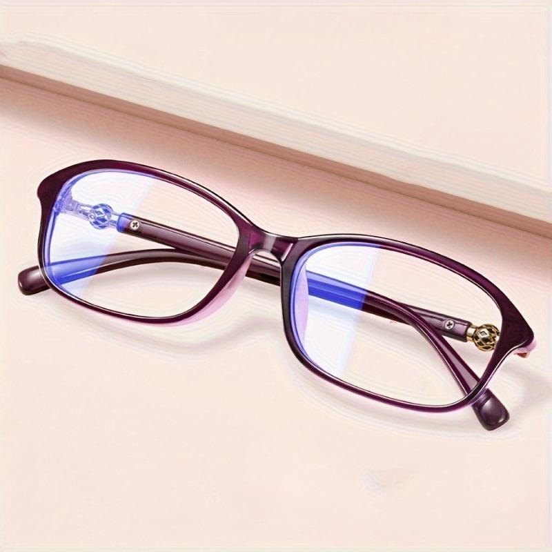1/2 Pairs Neutral Rectangular Reading Glasses Lightweight HD Vision Fashionable Eyewear for Men Women