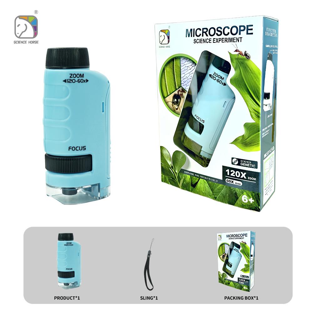Xueyouma Handheld Portable Microscope Science Set for Kids
