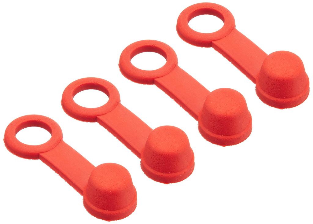 Daytona 92984 Bleeder Rubber Cap 4 Pieces Red Inner Diameter