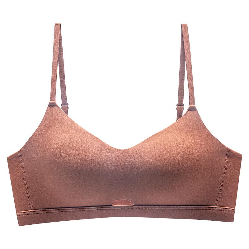 Simple Bra Summer Ultra Thin Girls French Underwear Small Breasts Not Empty Cup Bra Women Anti-sag