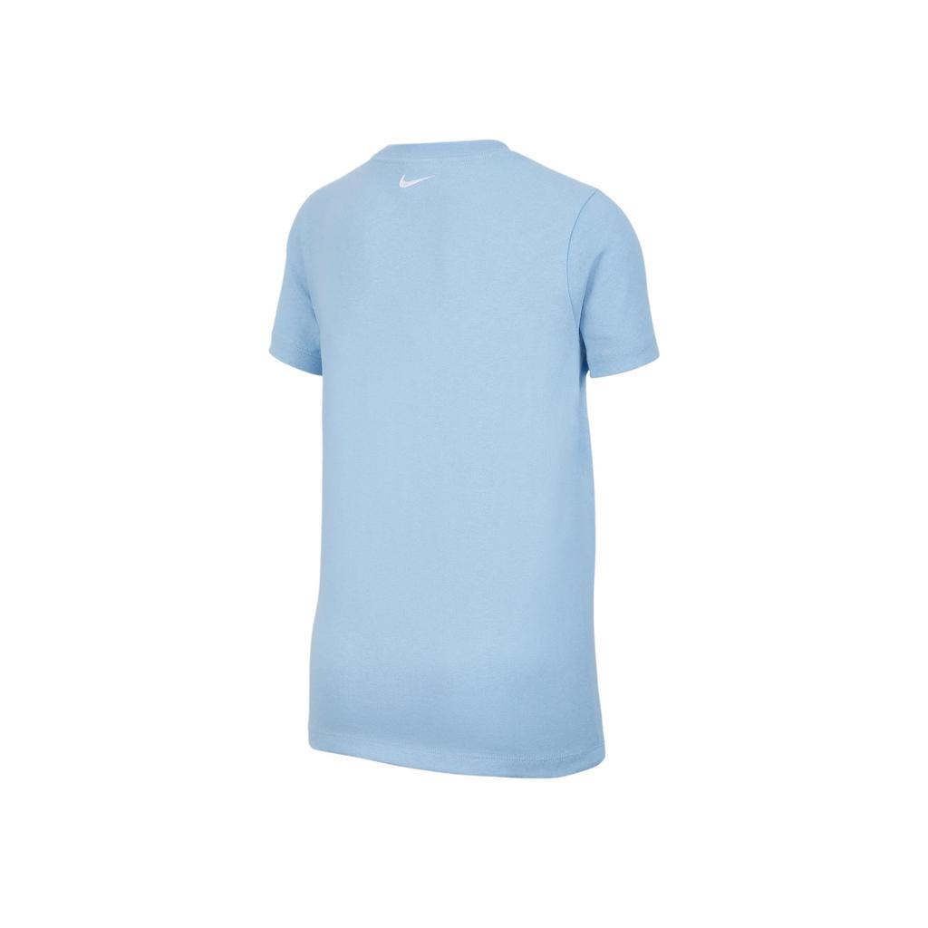Nike Sportswear T-Shirt Simple Fashion Versatile Classic Short Sleeve Kids Tops Mind-Blue IF0601469