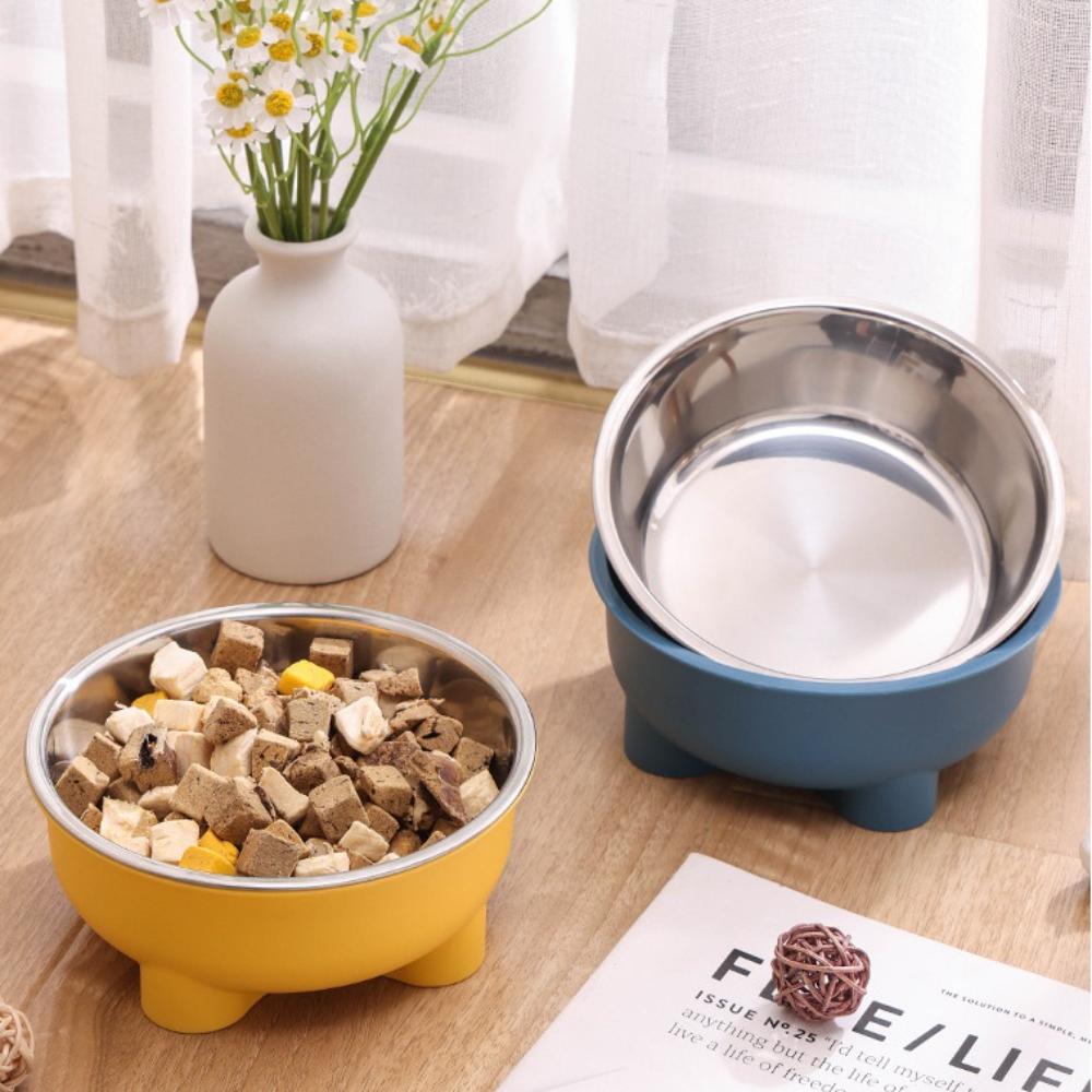 4PCS 4-Leg Stainless Steel Pet Bowls: Large Capacity Non-Skid Pet Dishes with Detachable Stands, Easy To Clean Dog & Cat Feeder