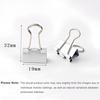 50 Pack Small White Binder Clips 3/4 Inch (19 Mm), Colored Little Paper Clamps, Tiny Mini Paper Clips for Office Home School Business 0.75"