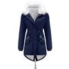 Women Winter Parka Coat Mid Length Puffer Jacket Quilted Fleece Lined Water Repellent Windproof Outdoor Daily Overcoat Plus Size S 4XL New