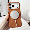 Rrtro Suede Lambskin Leather Magnetic Case For iPhone 17Air 16 15 14 13 12 17 Pro Max Plus For Magsafe Wireless Charging Cover