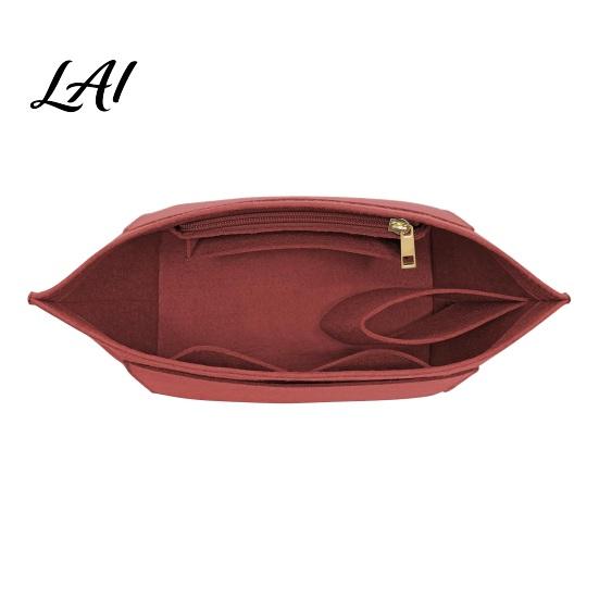 Felt Wallet Organizer Handbag Insert Lightweight with Inner Zipper Design Durable Protects S вино красного
