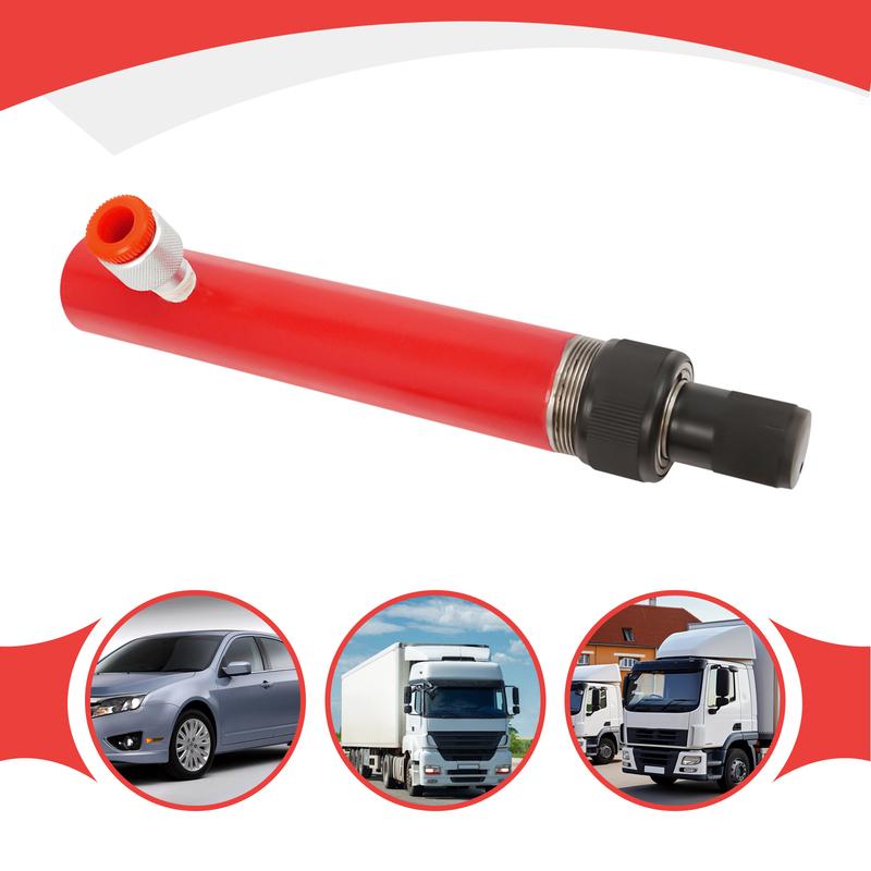 4 Tonnen Hydraulischer Porta Power Zylinder - Auslaufsicherer Metall 12,5 cm Hubbereich, Heavy-Duty für Auto LKW Landmaschinen Reparatur